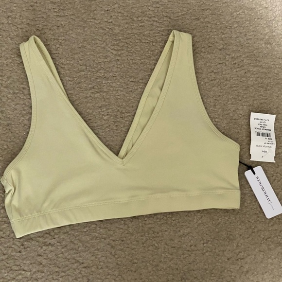 SALE WEWOREWHAT Deep V-Neck Bralette Sz S NWT - Picture 3 of 5